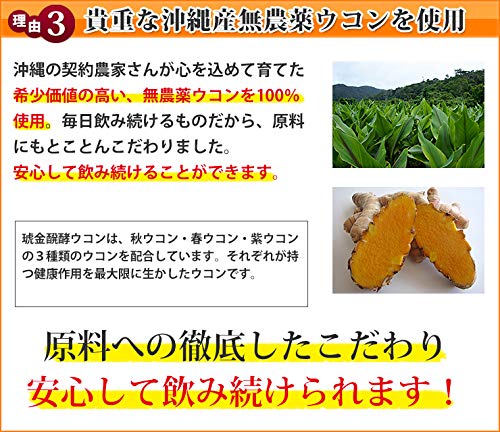 Amazon | 琥金醗酵ウコン粒 30包入 約1ヶ月分×3箱 沖縄ウコン堂 琉球